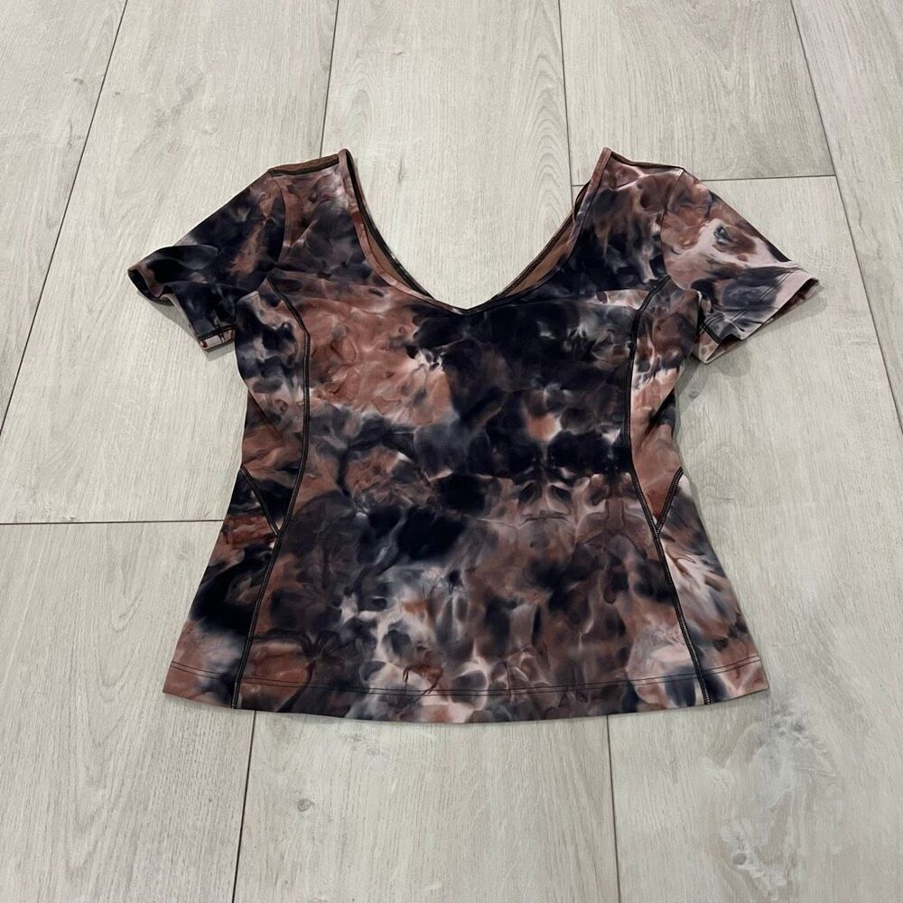 Lululemon Align Mesh Diamond Dye Seashell Smoky Topaz Graphite Grey 6